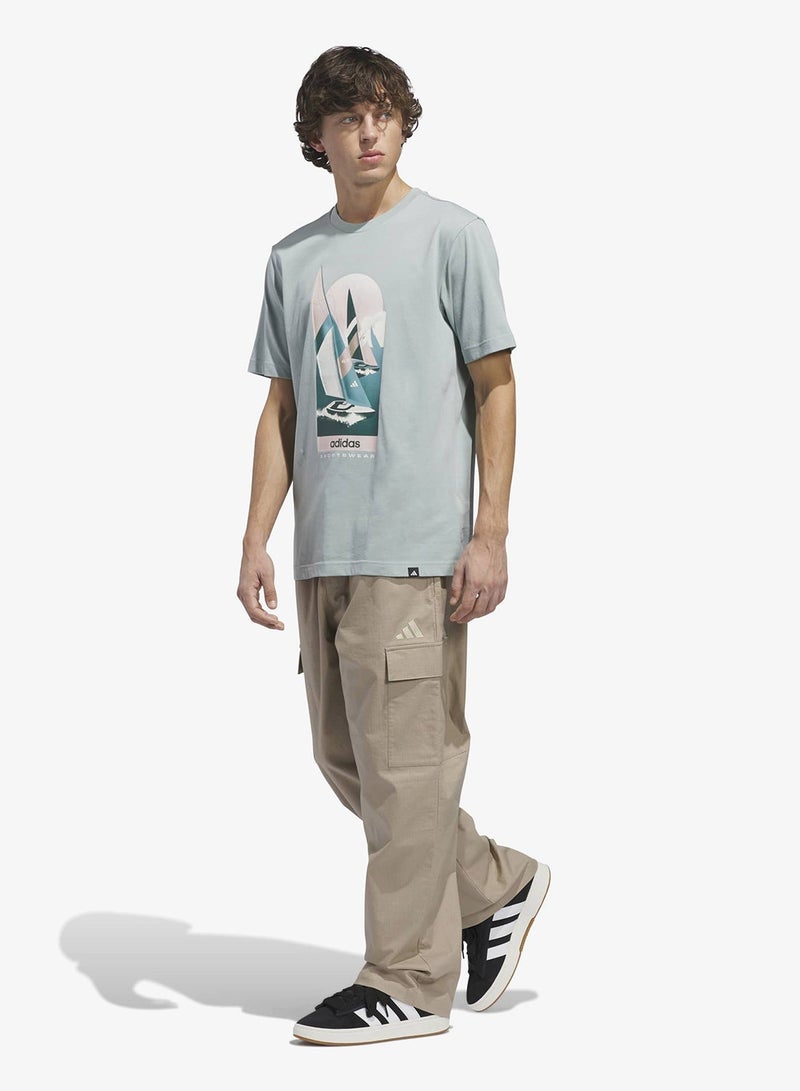 اديداس تيشيرت صيفي بطبعة إبحار - Image 5